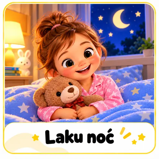 Laku noć — naslovnica slikovnice